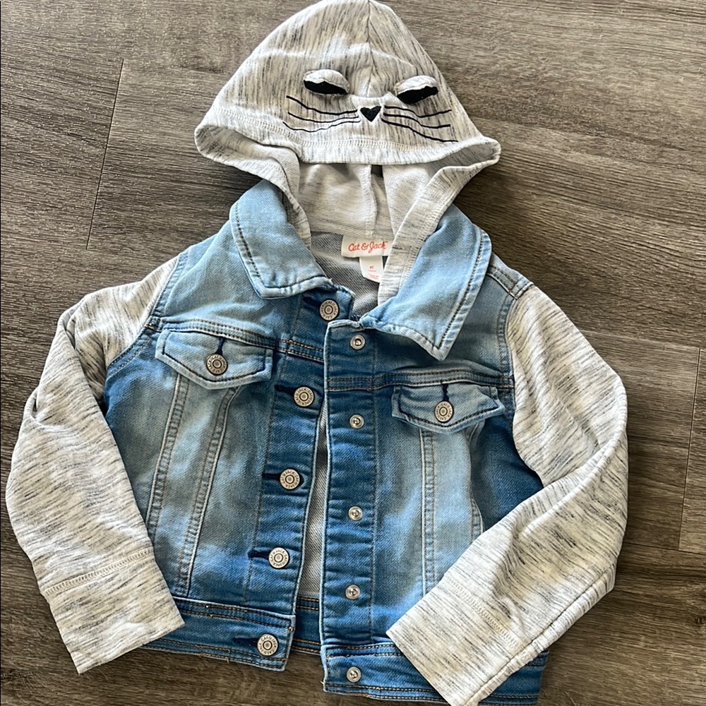 Cat & Jack Blue and Gray Jean Jacket